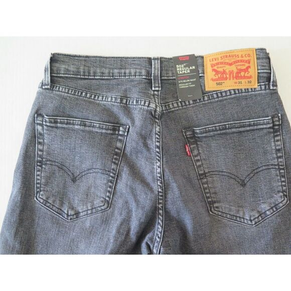 Levi 510 Mens Sz 34"x34" Skinny Faded Washed Black Jeans Stretch Pants $89 - Picture 4 of 6